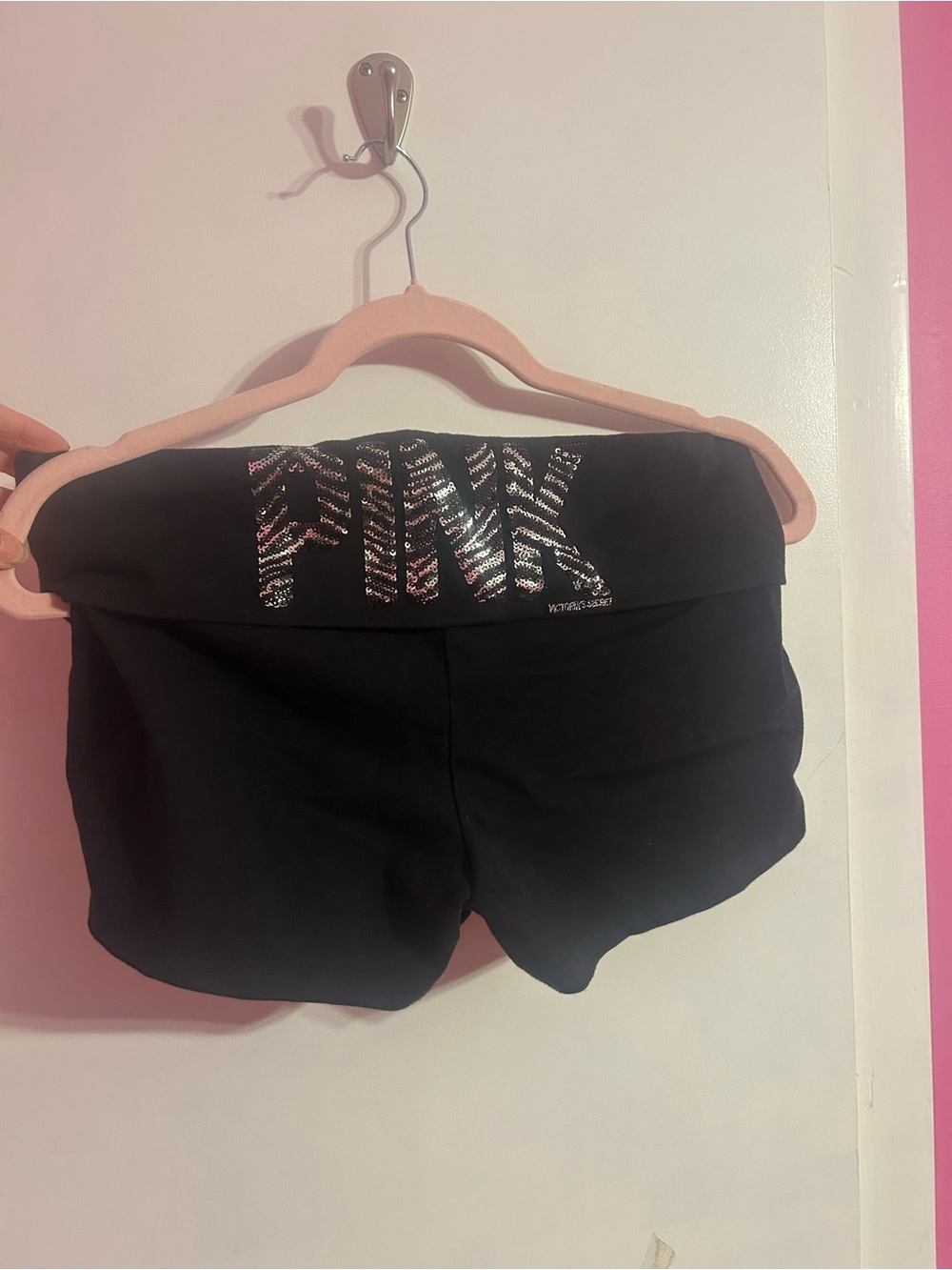 VS PINK ZEBRA BLING SHORTS